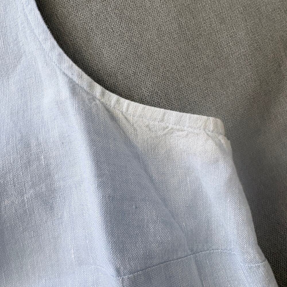 J.Jill Linen smock dress with pockets, see photos slight fading at armpits Large - Picture 12 of 12